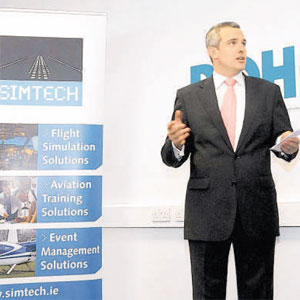 Jamie Rohan at opening of Simtech Facility